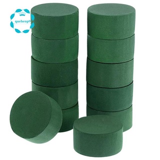 Bộ 10 khối mút xốp màu xanh lá hình tròn dùng cắm hoa giữ tươi thủ công cho đám cưới