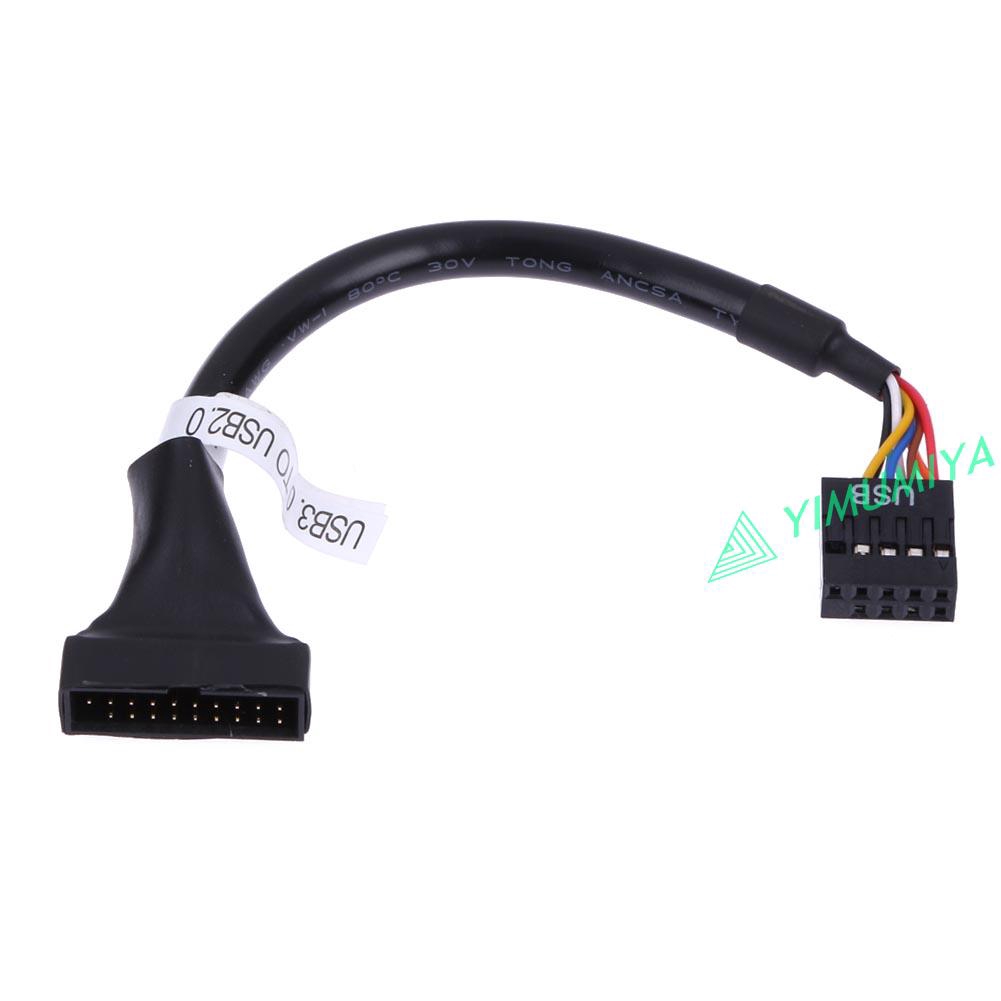 YI USB 3.0 20 Pin Male to USB 2.0 9 Pin Motherboard Female Cable | BigBuy360 - bigbuy360.vn