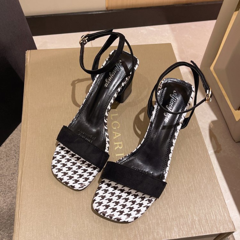 Giày Cao Gót Mũi Vuông Phong Cách Mới 2022 Thời Trang Mùa Hè Cho Nữ