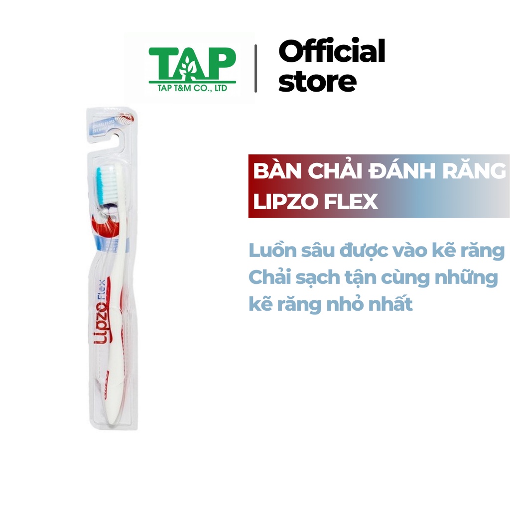 Bàn Trải Đánh Răng Bảo Vệ Nướu Mềm Mại Lipzo Flex HÀNG CAO CẤP