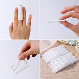 Bông Tẩy Trang Miniso Nhật Bản Set 180 Miếng Chất Bông 100% Cotton Mềm Mại, Min Màng, Thấm Hút Tốt, Làm Sach Hiệu Quả