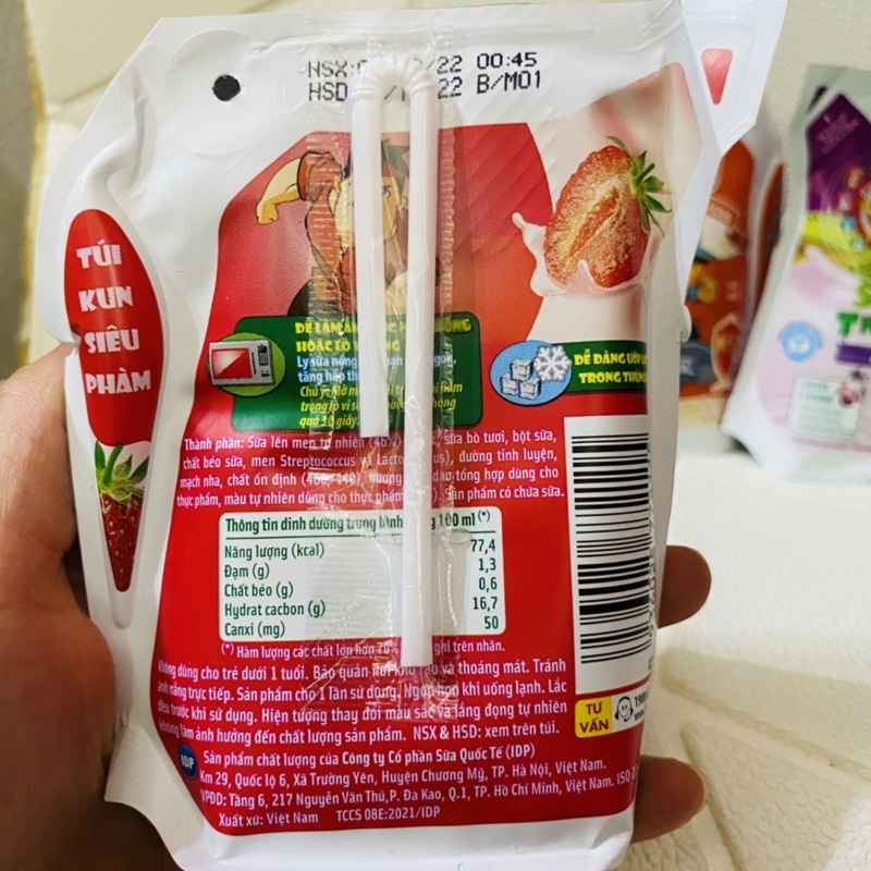 Sữa Chua Uống Tiệt Trùng Lif Kun Túi 110ml