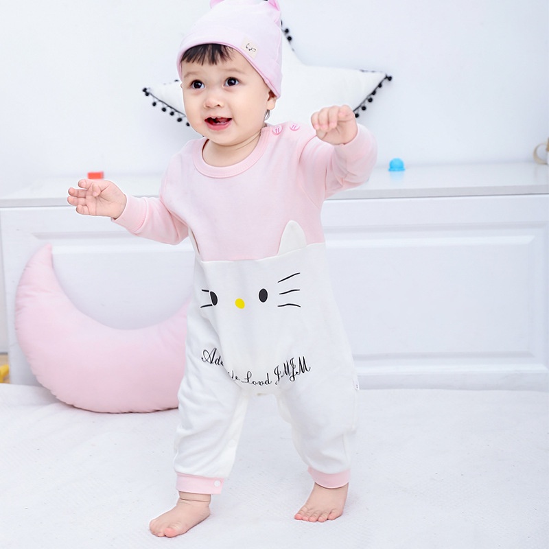 Bodysuit dài tay cho bé gái bé trai, bộ body cho bé sơ sinh hàng Quảng Châu cao cấp Poco Home