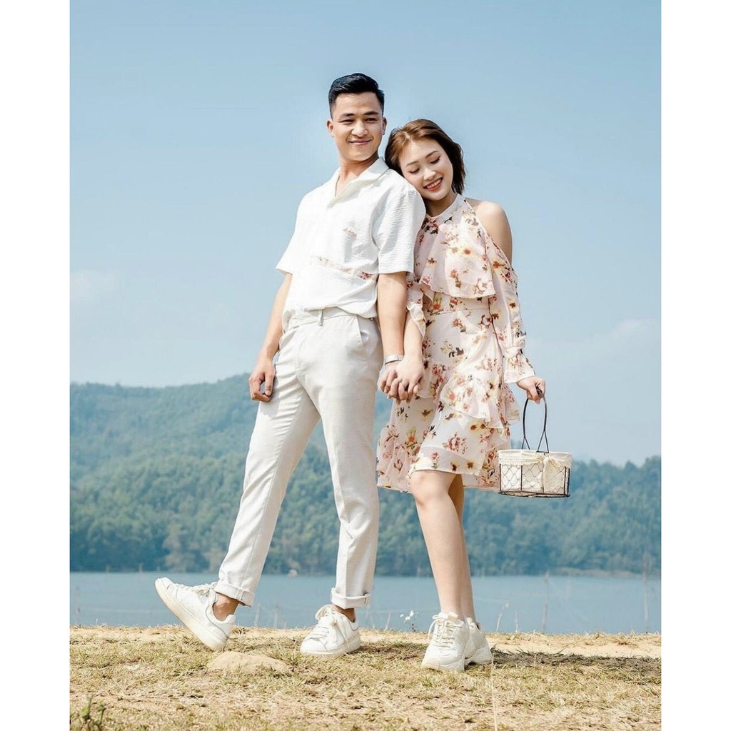 Đầm nữ hoa nhí, đầm xòe nữ, kiểu dáng trẻ trung, hàng may đẹp, kỹ, phom dưới 55kg tùy chiều cao | BigBuy360 - bigbuy360.vn