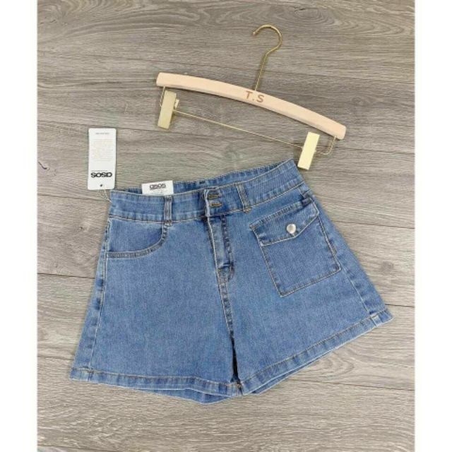 Quần shorts bò túi hộp K002