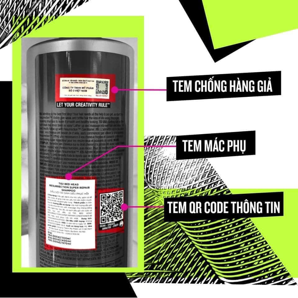 Tigi Chính Hãng - Dầu Gội Dầu Xả Tigi Đỏ  2021 Phục Hồi Tóc Hư Tổn Siêu Thơm Siêu Mượt - 970ml x 2