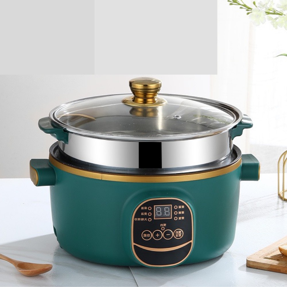 [Mã ELHADEV giảm 4% đơn 300K] Nồi Nấu Đa Năng,Chảo Điện,Nồi Lẩu Điện Mini ELECTRIC COOKER POT SHANBAN