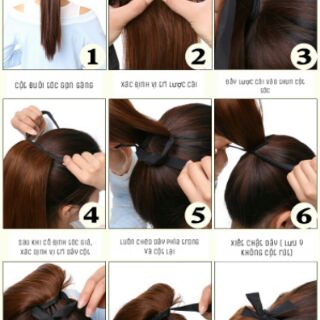 TÓC GIẢ CỘT 💕 FREESHIP 💕💕Tóc cột thẳng 60cm