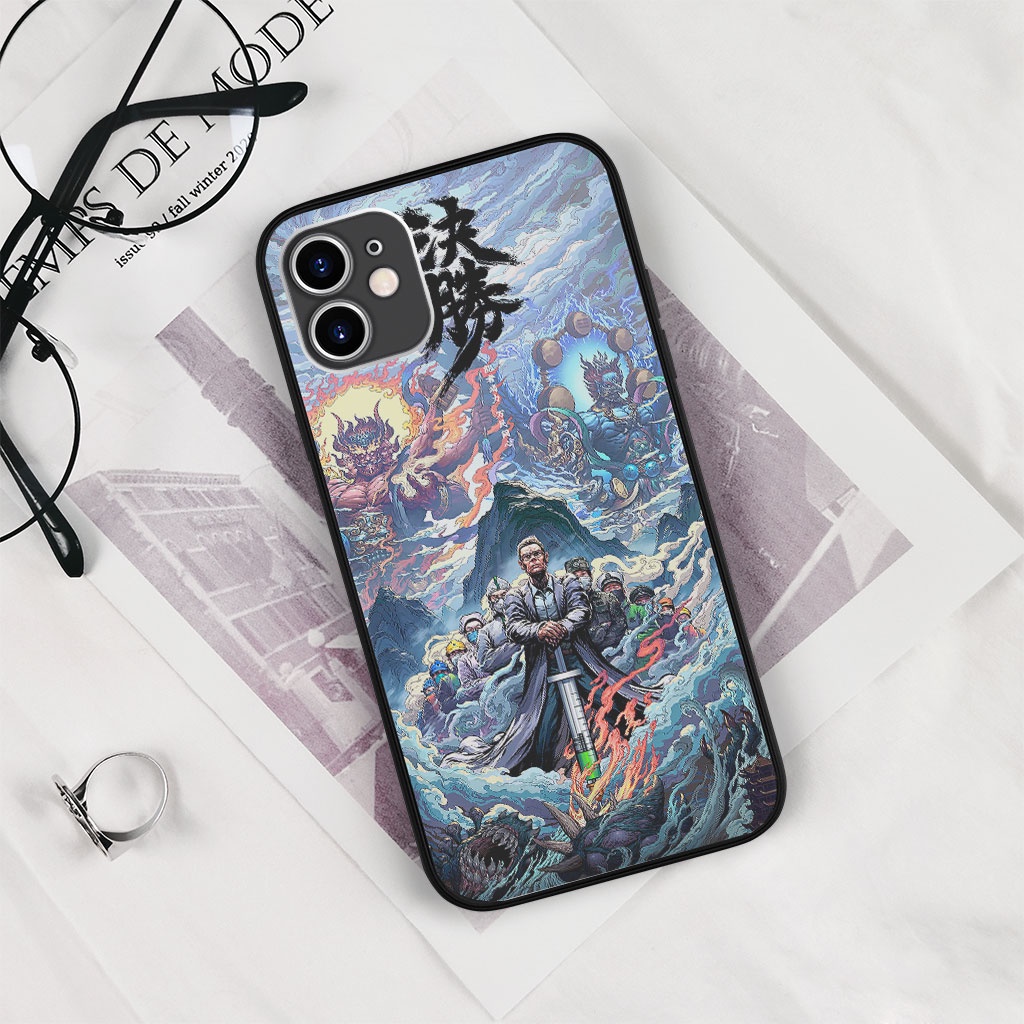 Ốp Lưng hình Đại chiến trên thiên đình Anh hùng diệt quỷ ECOMEX cho iPhone 5 6 7 8 Plus 11 12 Pro Max X Xr MYS20220105