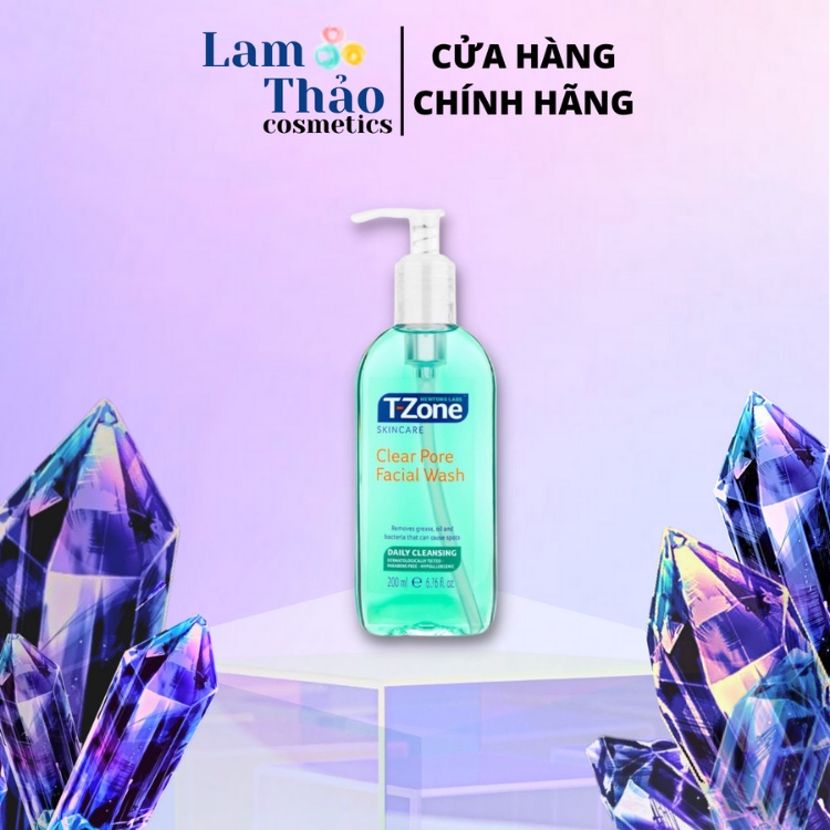Gel Rửa Mặt Ngừa Mụn Newtons Labs T-Zone Clear Pore Facial Wash