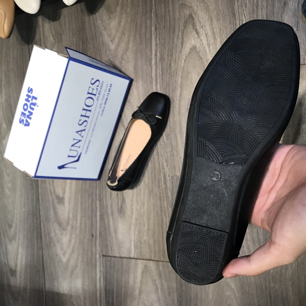 Giày đế xuồng nữ da bò mềm êm chân Lunashoes 25807 bảo hành 24 tháng 1 đổi 1 dễ đi dễ phối đồ giày cho mẹ