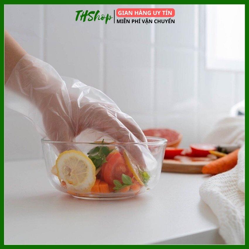 Bao Tay Nilon Dùng 1 Lần Set 100 Găng Tay Dùng 1 Lần Tiện Ích - THShop
