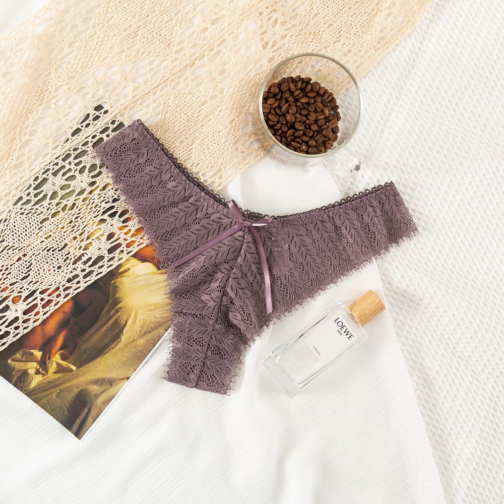 Quần Lót Cotton Lọt Khe Nữ Cao Cấp Hoạ Tiết Ren Sexy [8153] | BigBuy360 - bigbuy360.vn