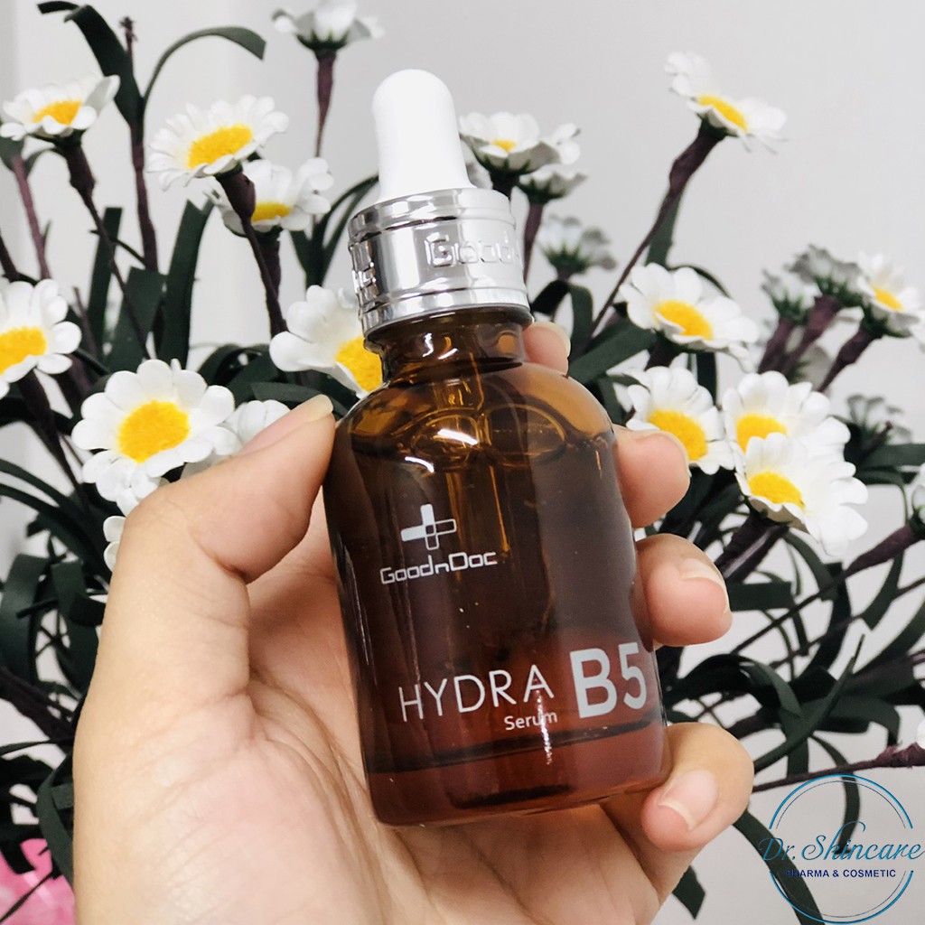 [CHÍNH HÃNG] Serum dưỡng ẩm trắng sáng da, mờ thâm nám, chống lão hóa GOODNDOC HYDRA B5 SERUM 30ml