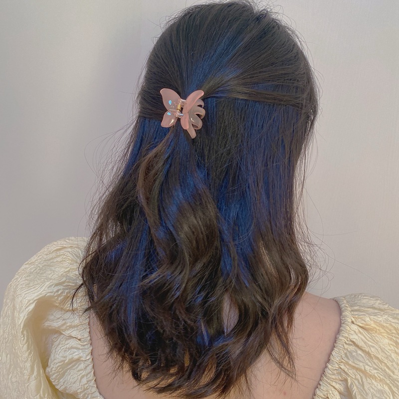 Kẹp Càng Cua Acrylic Trong Suốt Thiết Kế Hình Bướm Thời Trang Cho Nữ