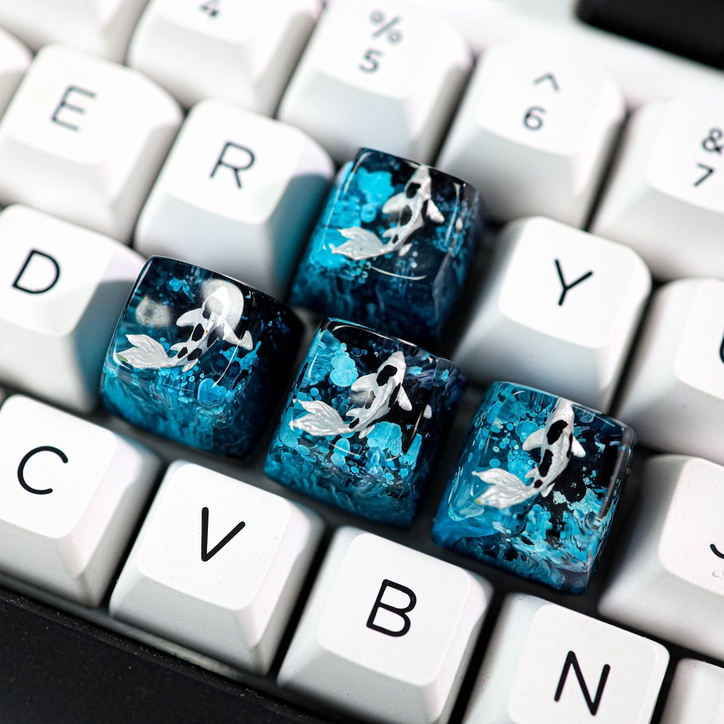 Nút bàn phím cá koi - keycap koi artisan