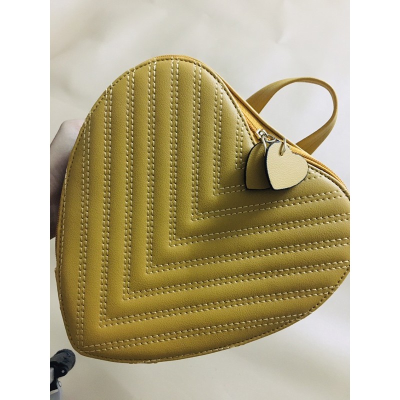 Balo Da Handmade Hình Trái Tim, Hàng cao cấp