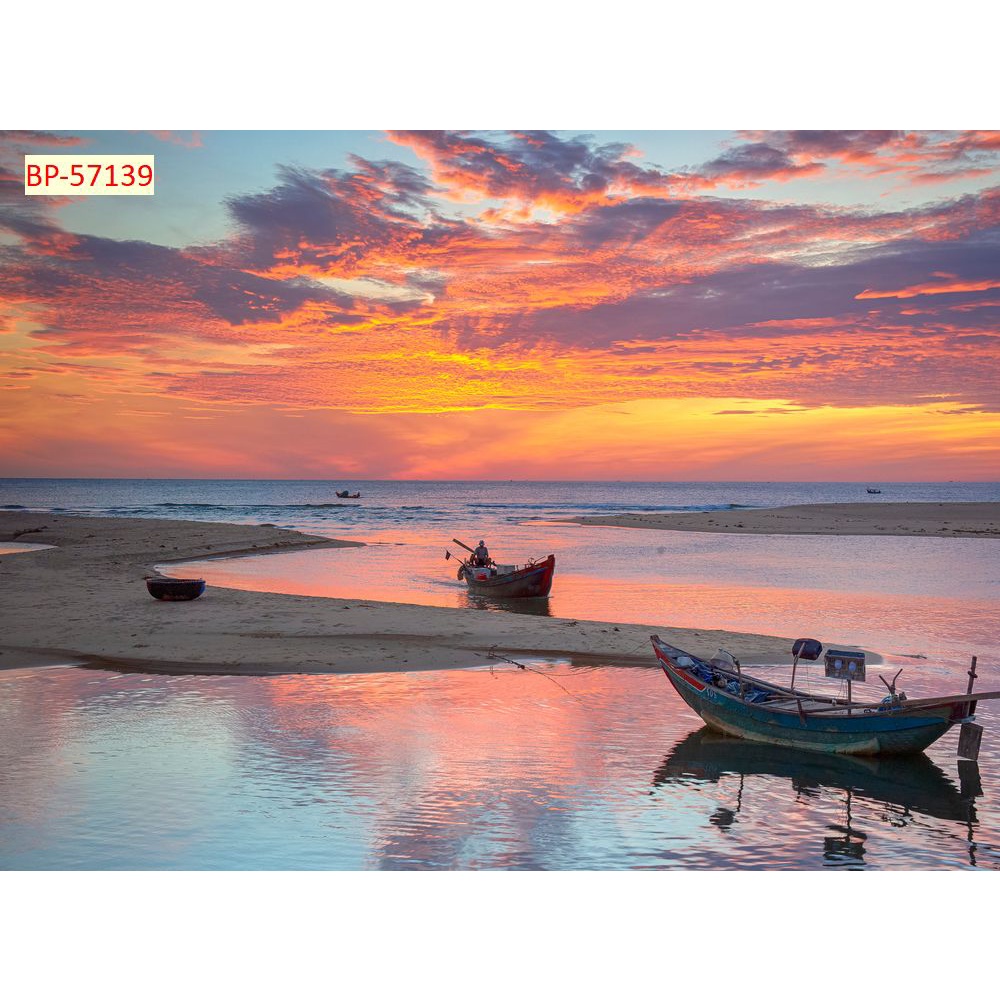 Tranh dán tường DANH LAM THẮNG CẢNH Việt Nam 3D Tặng keo và dụng cụ dán tự thi công đơn giản, nhanh gọn, sạch sẽ