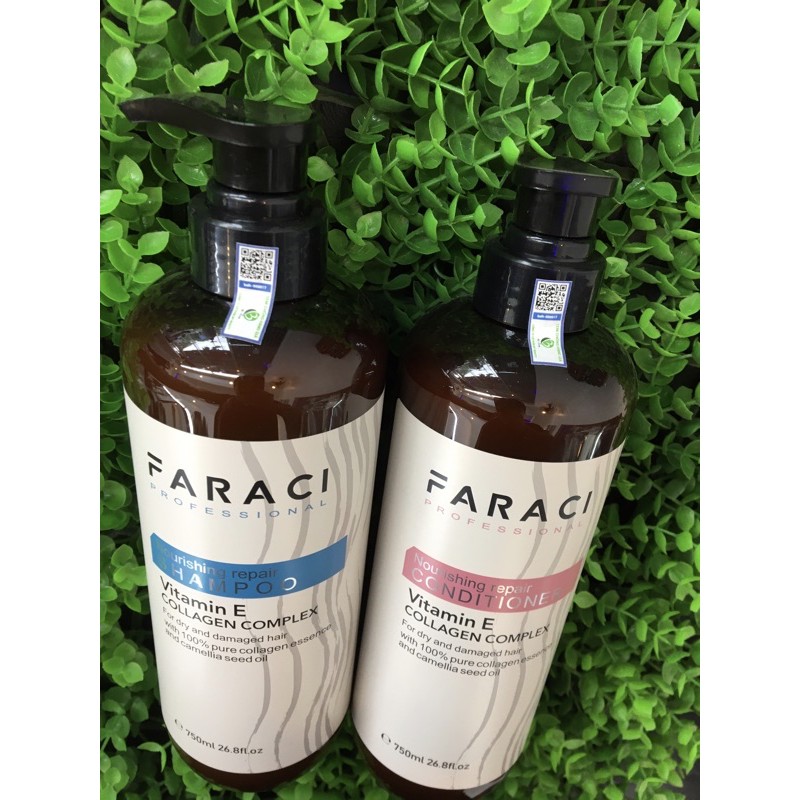 CẶP DẦU GỘI XẢ PHỤC HỒI TÓC FARACI CHÍNH HÃNG 750ML*2