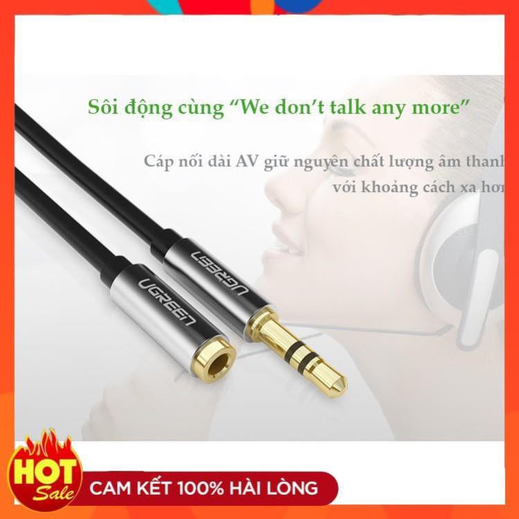 [Chính Hãng] Cáp Audio 3.5mm nối dài 1,5m Ugreen10593- bảo hành chính hãng 12 tháng
