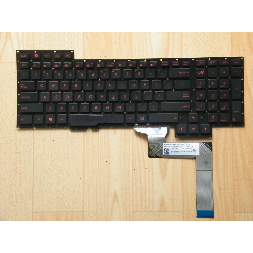 Bàn phím laptop ASUS G751J G751JL G751JM G751JT G751JY- Chuẩn US