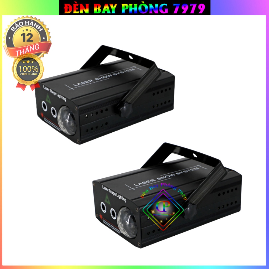 Đèn Laser 3 In 1 Cảm Biến Âm Thanh. Đèn Bay Phòng Giá Rẻ Dùng Cho Phòng Bay, Karaoke, Bar, Sân khấu...