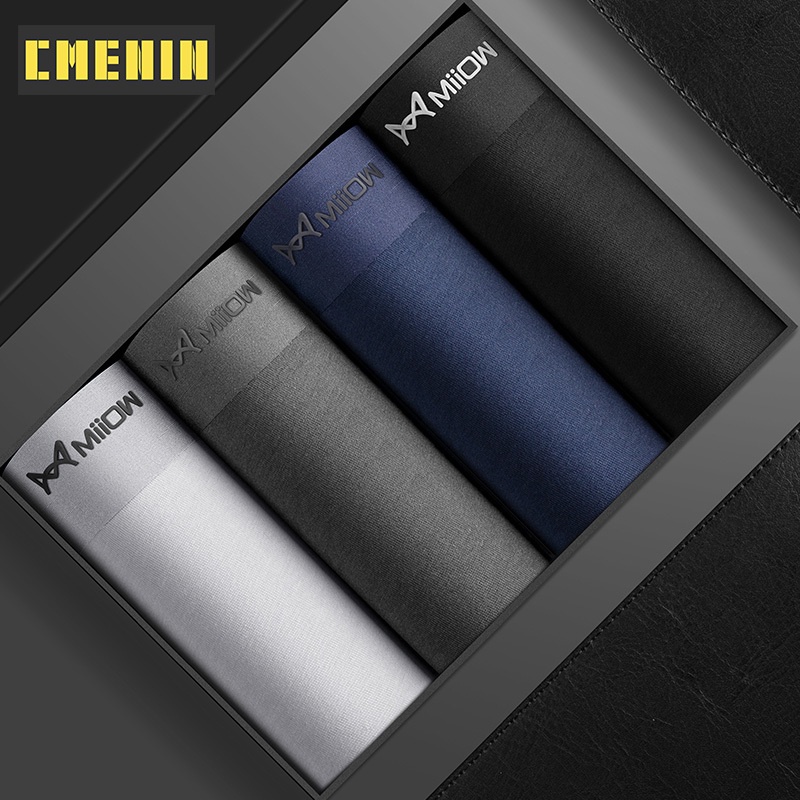 Set 4 quần lót boxer CMENIN M1831 vải cotton quyến rũ cho nam