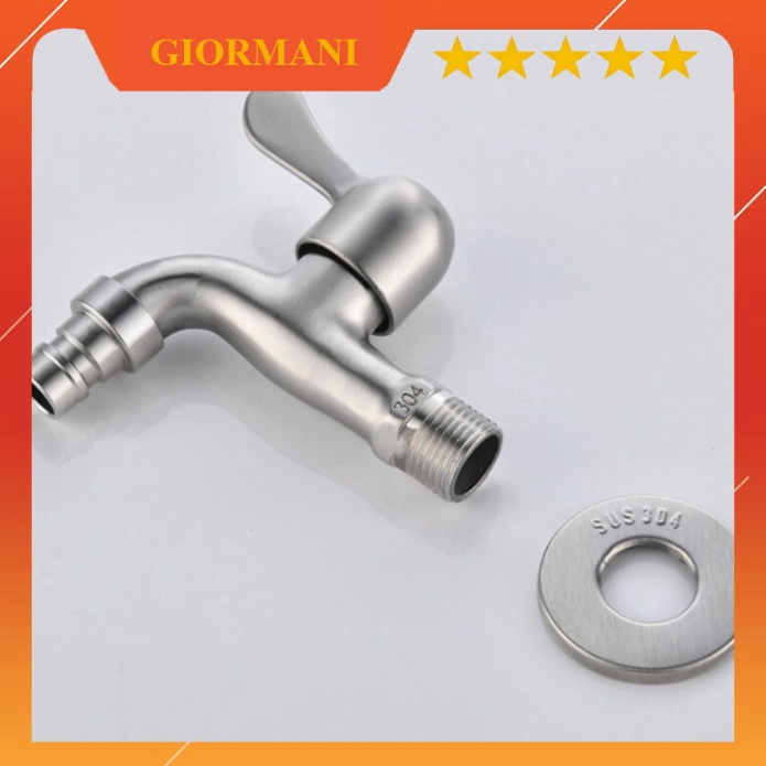 Vòi hồ xả nhanh inox 304 cao cấp VXN06