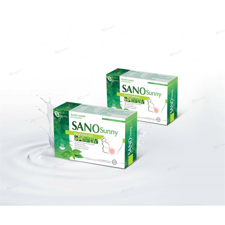 Viên uống Xuyên Tâm Liên Sano Sunny nhuận phế giảm ho - NT074