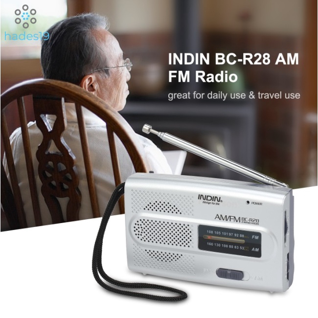 BC-R28 Pocket Radio AM FM Portable Digital Music Player Mini Radio Speaker
