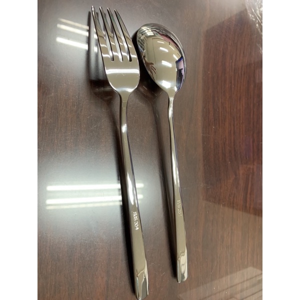 Bộ 2 Cái nĩa muỗng inox SU304 Cao cấp sang trọng