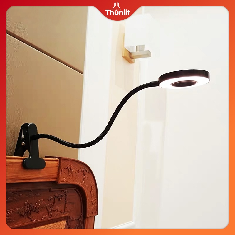 Đèn LED Dạng Kẹp Thunlit Hỗ Trợ USB 7W 3 Màu Đèn Tùy Chỉnh Tiện Dụng