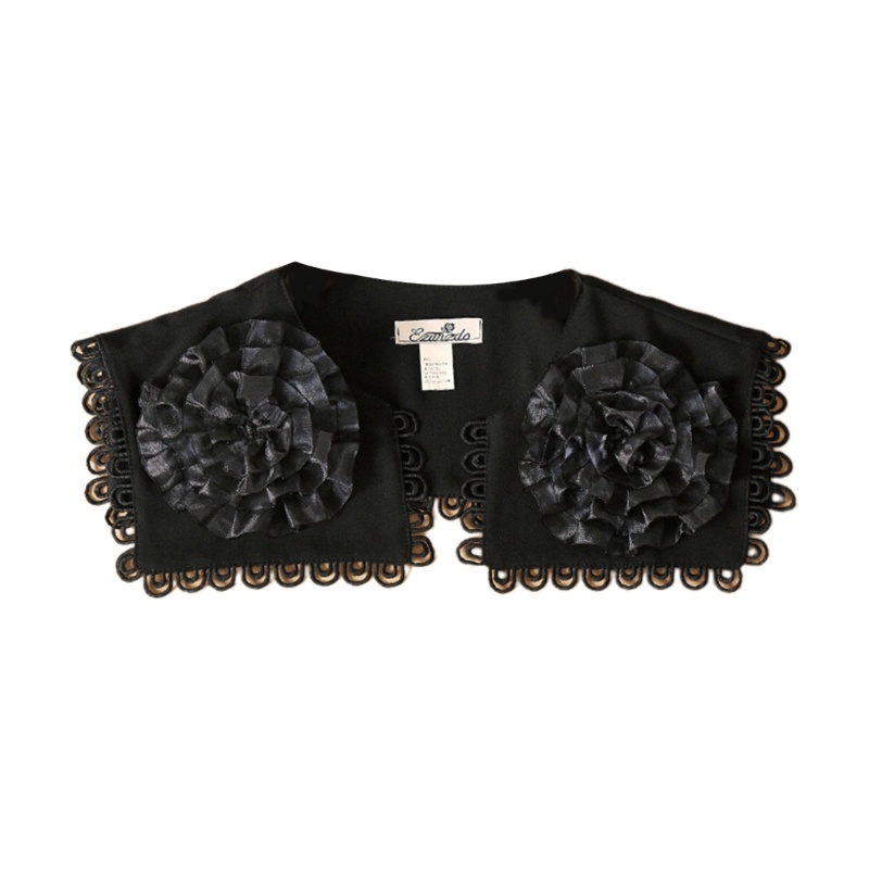 Khăn Choàng Ren Hoa Thiết Kế Mở Thanh Lịch Cho Nữ