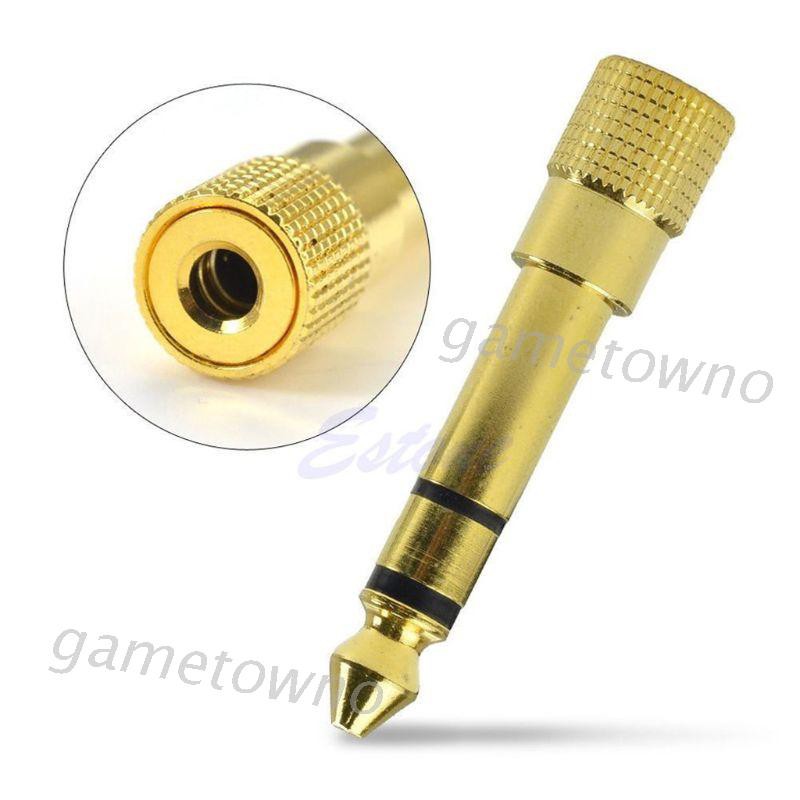 Đầu Chuyển Đổi Wili Gold Audio Female 6.3mm 1 / 4 "Male Sang 3.5mm 1 / 8"