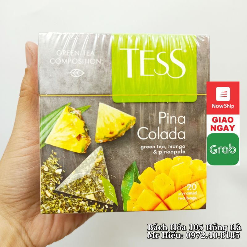 Trà TESS Pina Colada hộp 20 gói - vị Dứa, Xoài