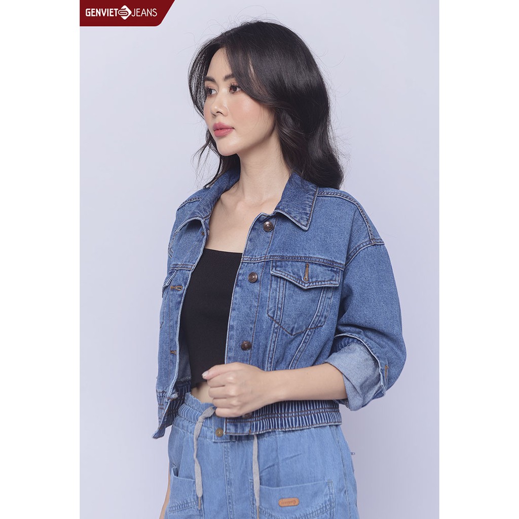 Áo khoác nữ 1 lớp TK124J1474 GENVIET