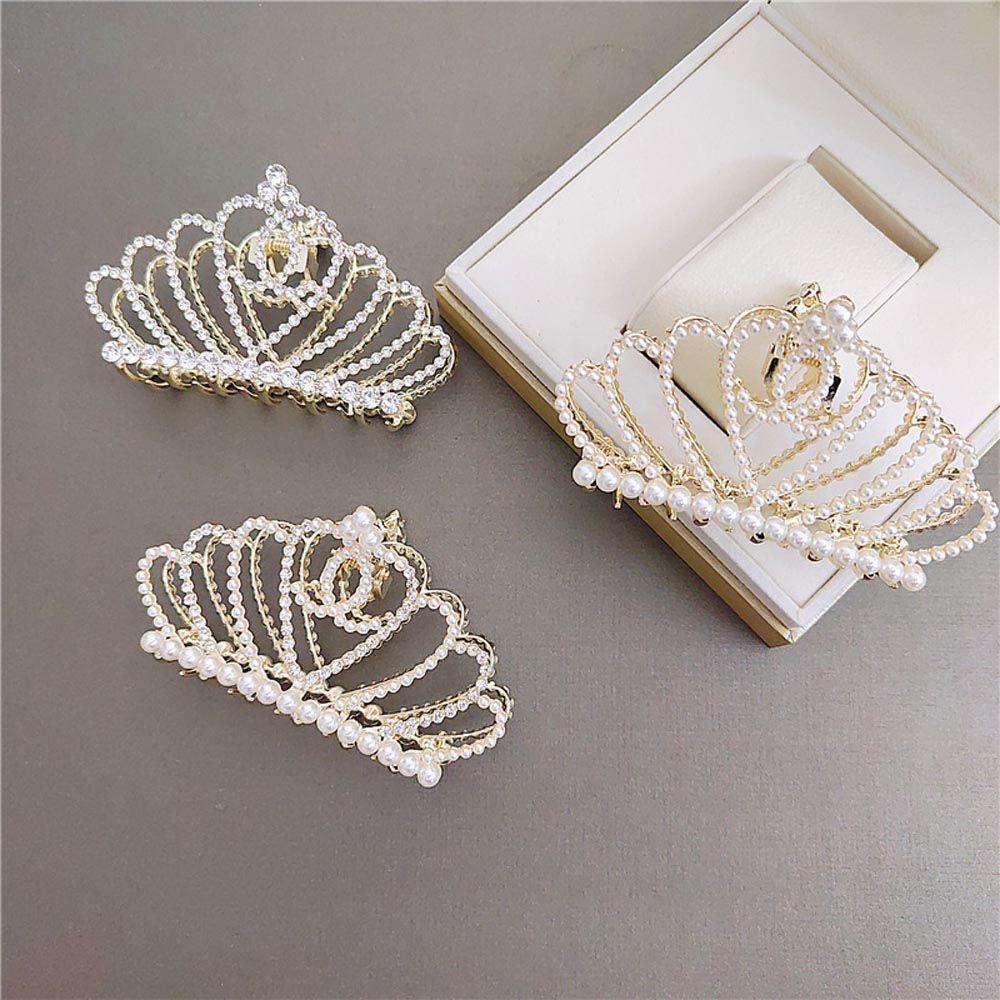 Kẹp Tóc Càng Cua / Vương Miện Rỗng Lấp Lánh Cho Nữ