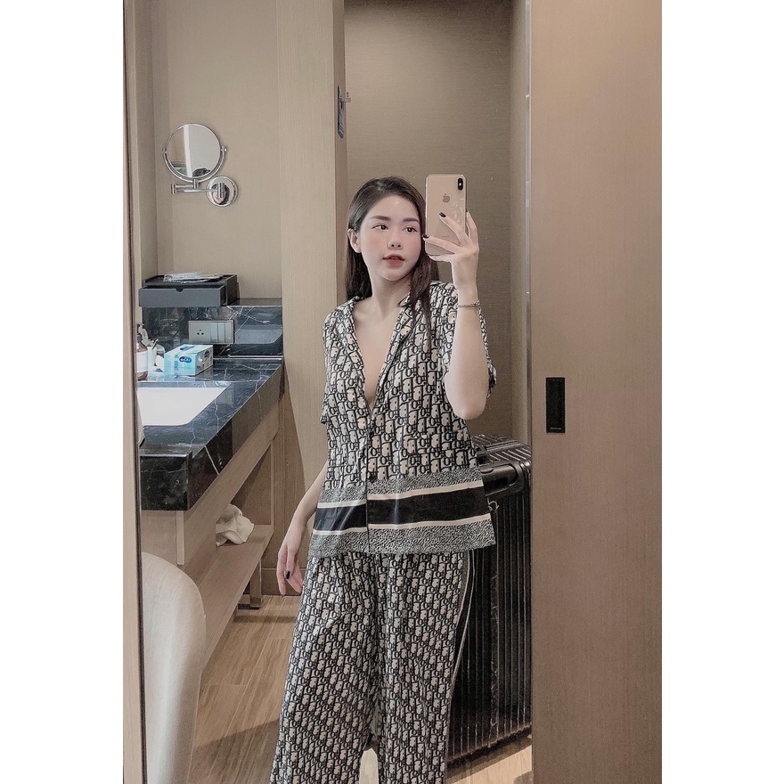 ĐỒ BỘ PYJAMA NỮ LỤA XƯỚC HÀNG THIẾT KẾ