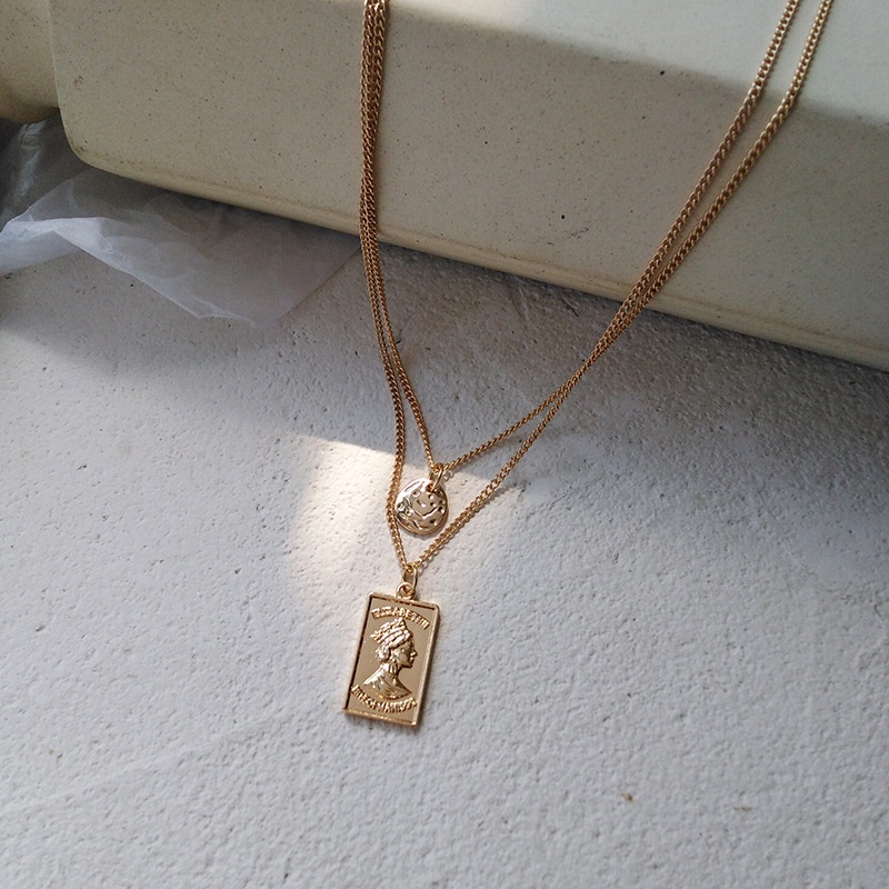 Vòng Cổ Choker Kết Cấu Kim Loại Màu Vàng Hồng Thời Trang Phong Cách Hip Hop Đường Phố Cá Tính OG102