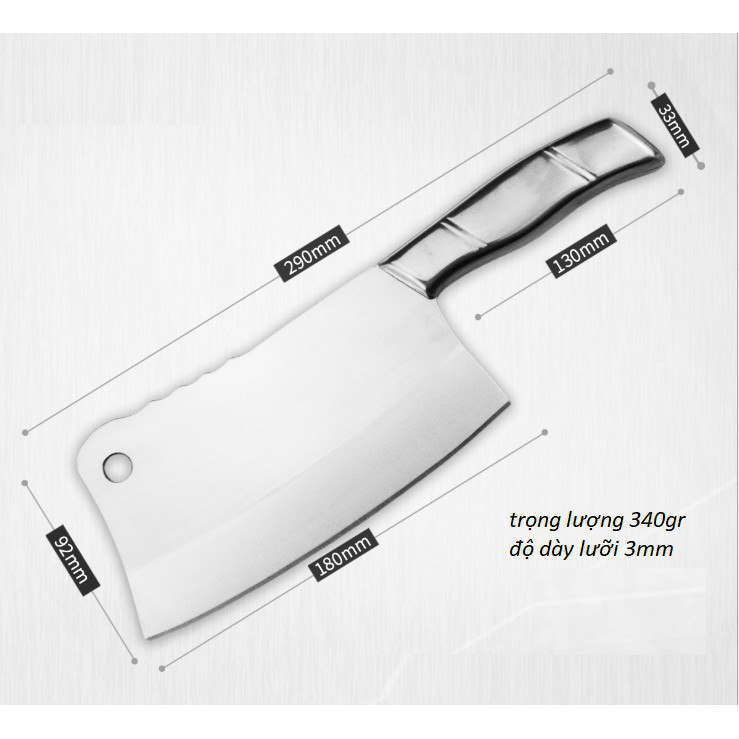 Dao chặt xương vay sóng  cao cấp - đồ dùng nhà bếp tiện dụng