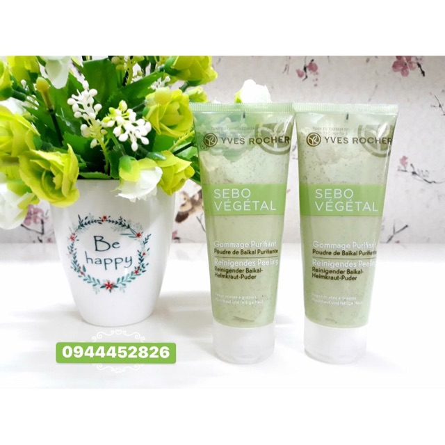 Kem tẩy da chết Yves Rocher Sebo Vegetal 75ml