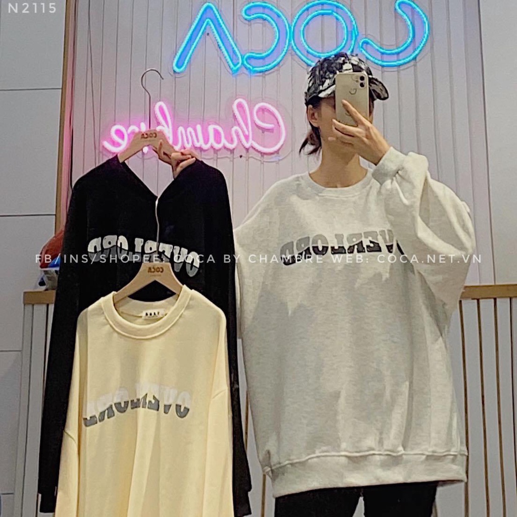 Áo nỉ Overlord tay bồng năng động [FREESHIP] ♥ Sweater nữ ulzzang cánh dơi kiểu dáng oversize cá tính ♥ | BigBuy360 - bigbuy360.vn