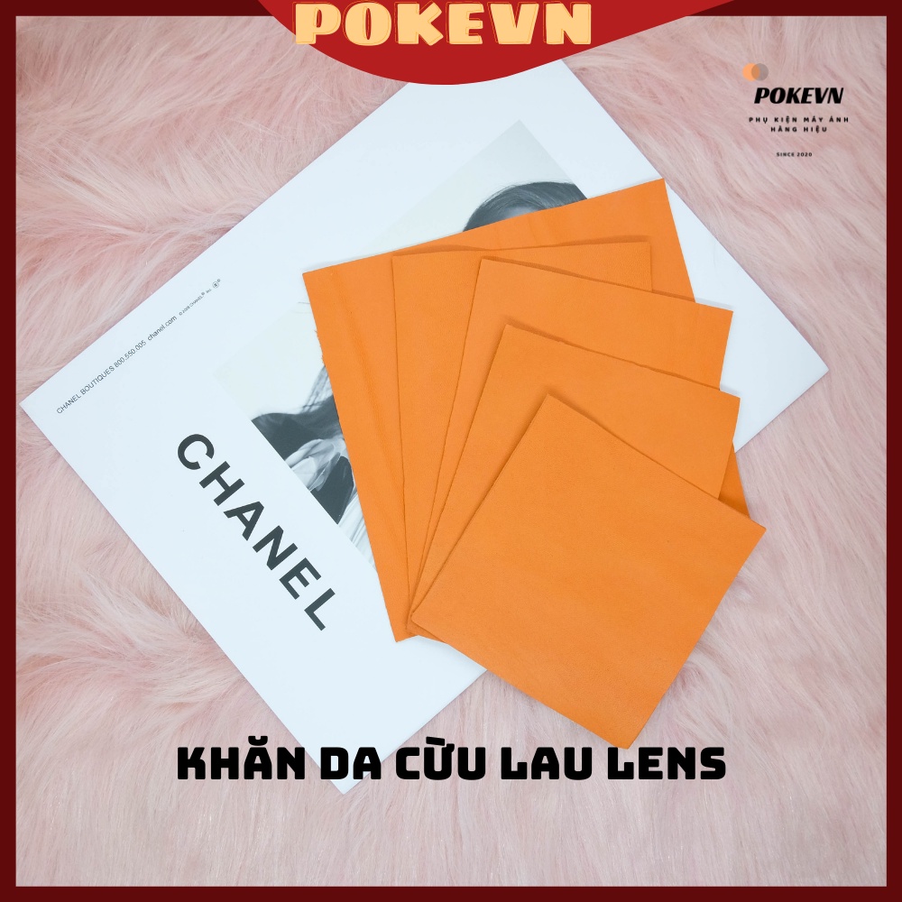 Khăn da cừu vệ sinh lens và máy ảnh - da thật 100%