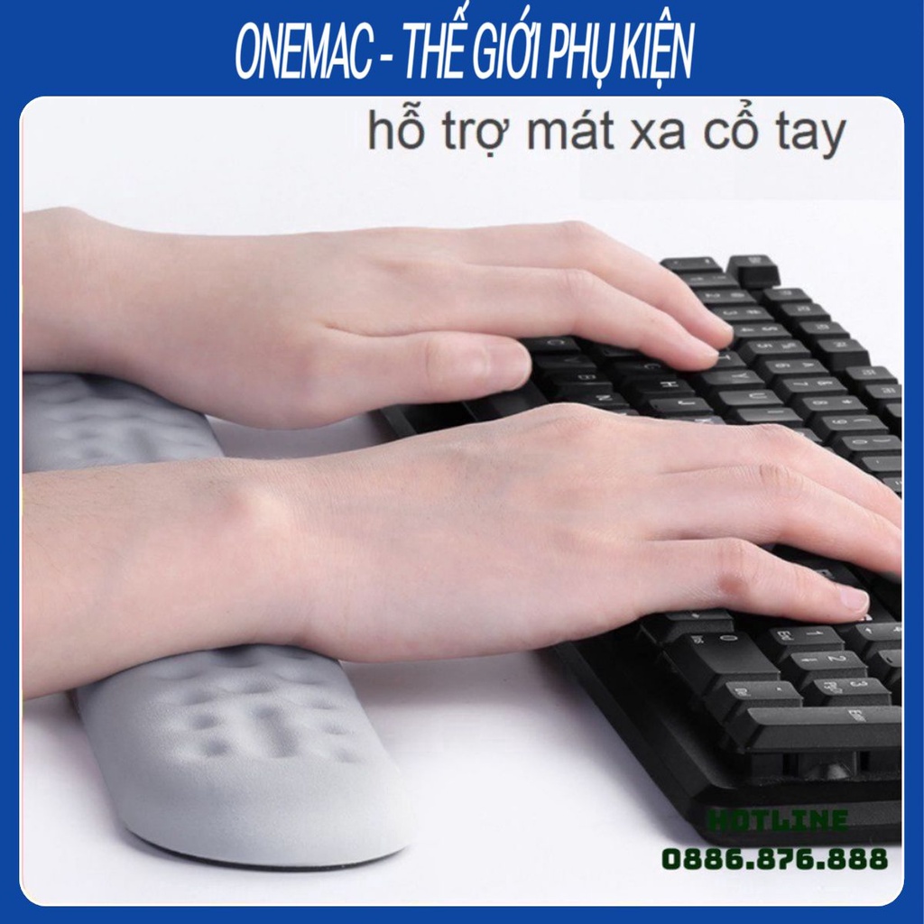 Đệm kê tay bàn phím BUBM và kê tay chuột máy tính chống mỏi cổ tay, mềm mại, đàn hồi cao.
