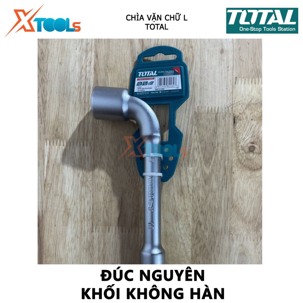 Chìa vặn góc chữ L TOTAL| kích thước 10mm - 19mm, chất liệu CR-V, chìa vặn được đúc nguyên khối [CHÍNH HÃNG] [XTOOLs]