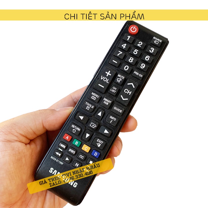 [ Loại 1 ] Điều Khiển Tivi Samsung Smart Tivi Ngắn BN59-01199F - Remote Tivi Samsung Tương Thích Tv LED LCD