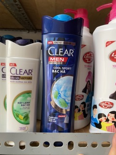 Dầu gội clear bạc hà 340g