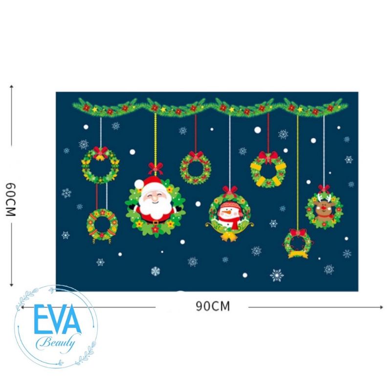 Decal Dán Tường Trang Trí Noel xã hàng