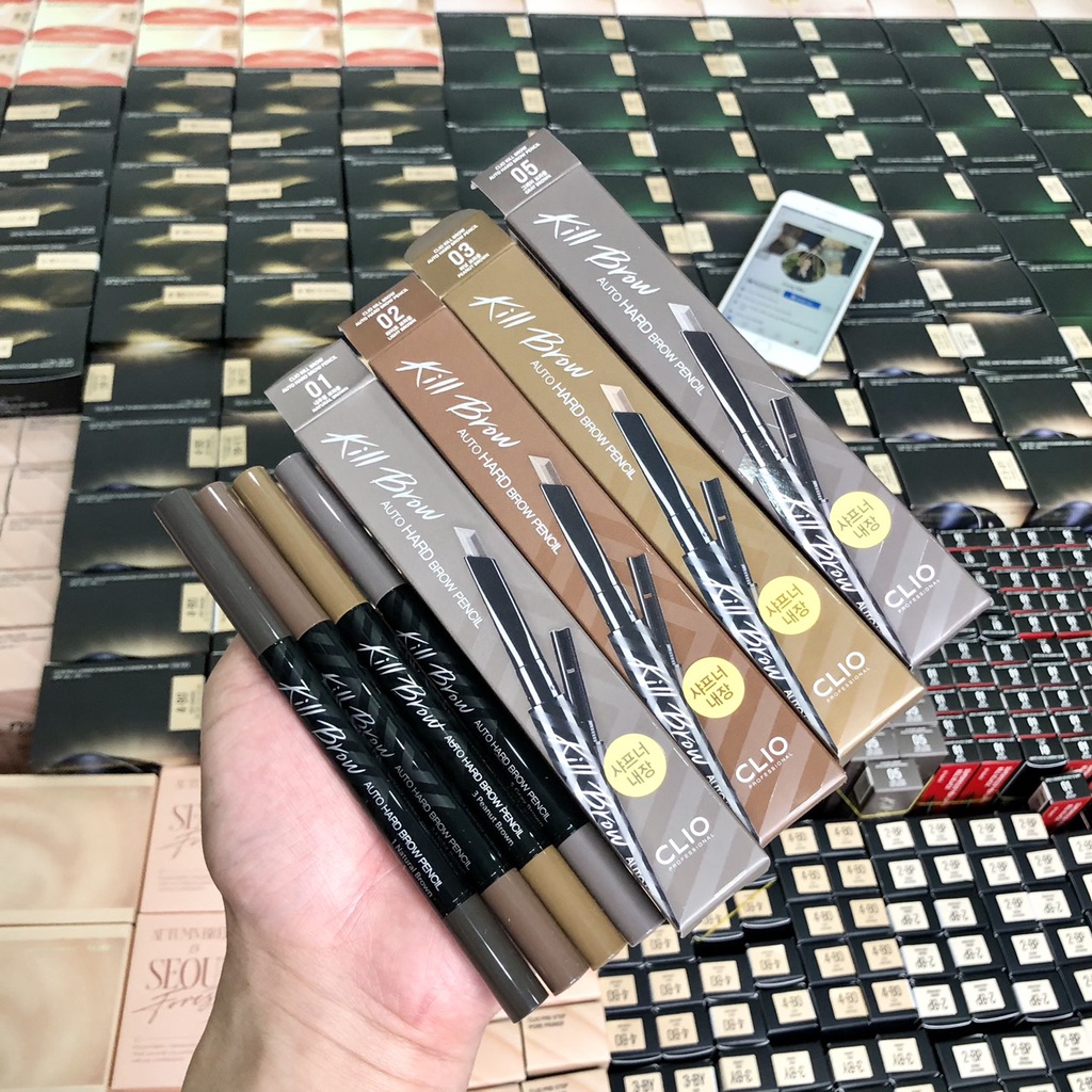 Trang Điểm Chân Mày CLIO Kill Brow Auto Hard Brow Pencil 0.31g