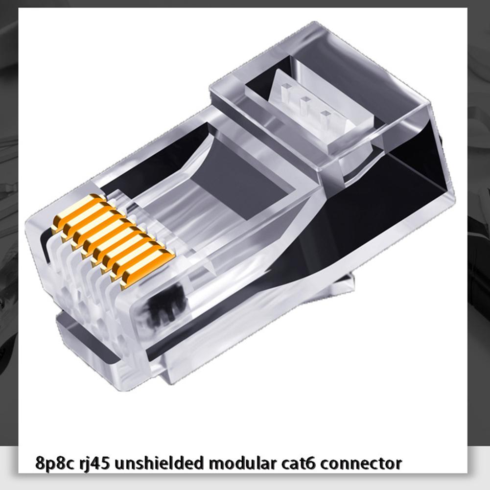 Đầu cắm mô-đun mạng RJ45 Đầu nối Cat6 CAT6e utp Đầu cắm mô-đun Rj45 không được che chắn